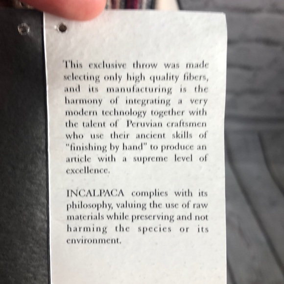 NWT Alpaca Multicolored Scarf 🧣 Sz OZ - Picture 6 of 7